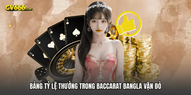Bảng tỷ lệ thưởng trong Baccarat Bangla vận đỏ